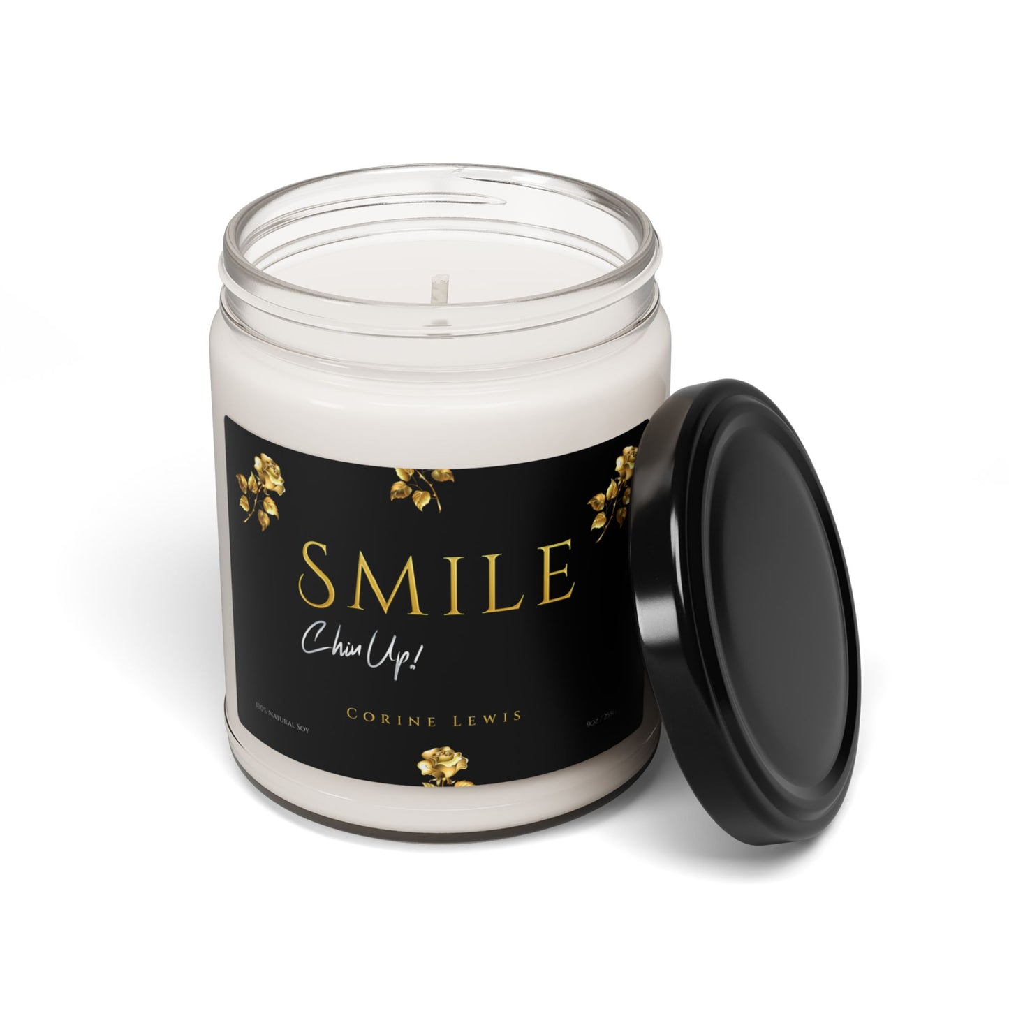 SMILE, Chin Up! Scented Soy Candle, 9oz