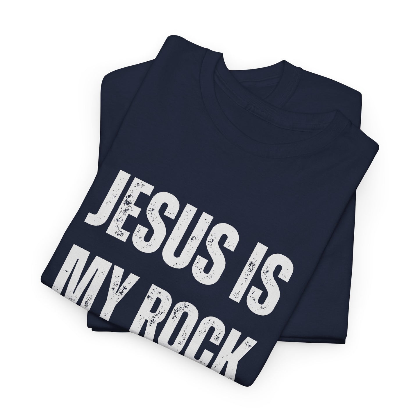 Christian Faith Jesus is My Rock Unisex Tee