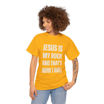 Christian Faith Jesus is My Rock Unisex Tee