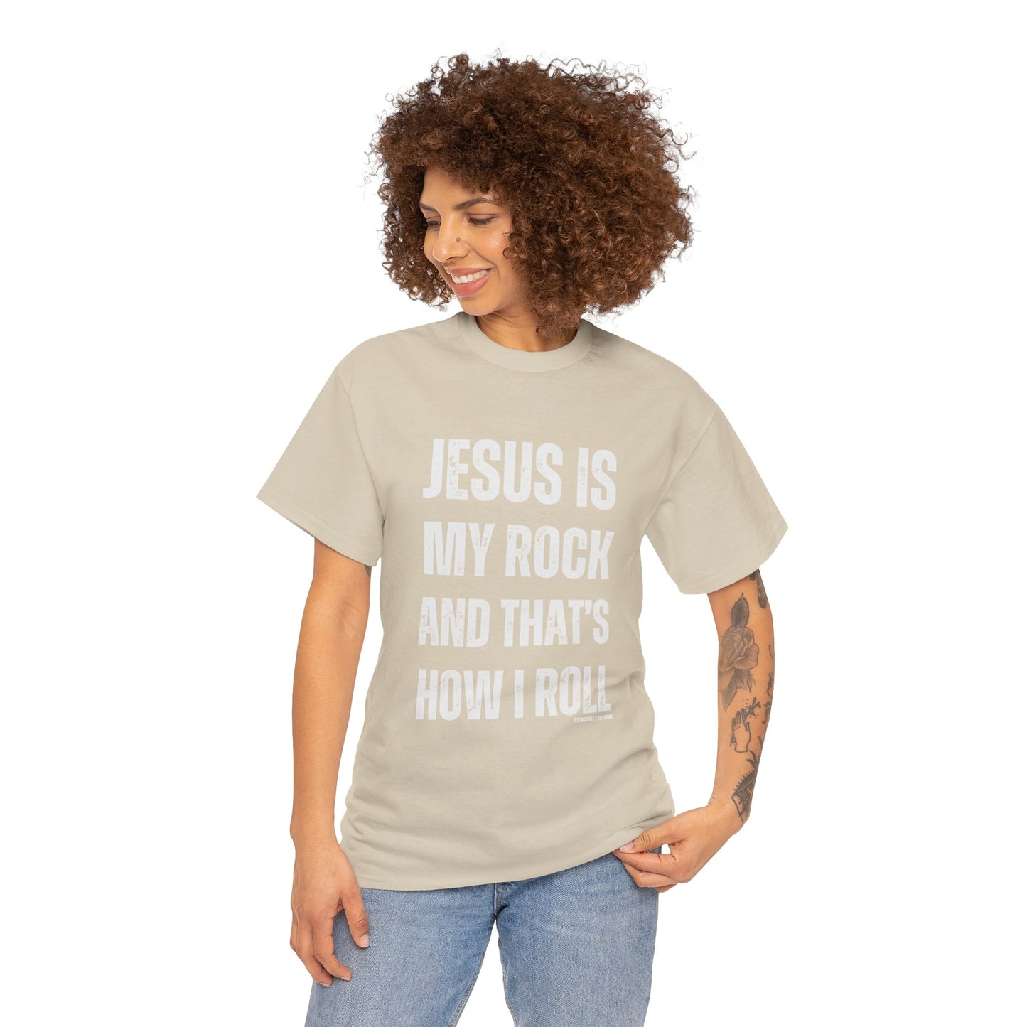 Christian Faith Jesus is My Rock Unisex Tee