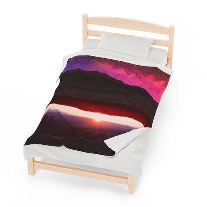 Sunrise Velveteen Plush Blanket