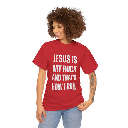 Christian Faith Jesus is My Rock Unisex Tee