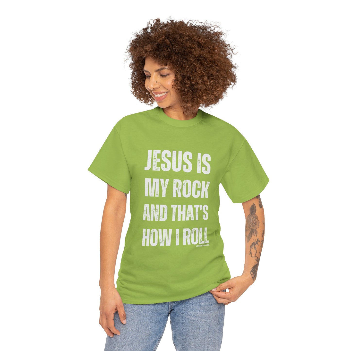 Christian Faith Jesus is My Rock Unisex Tee