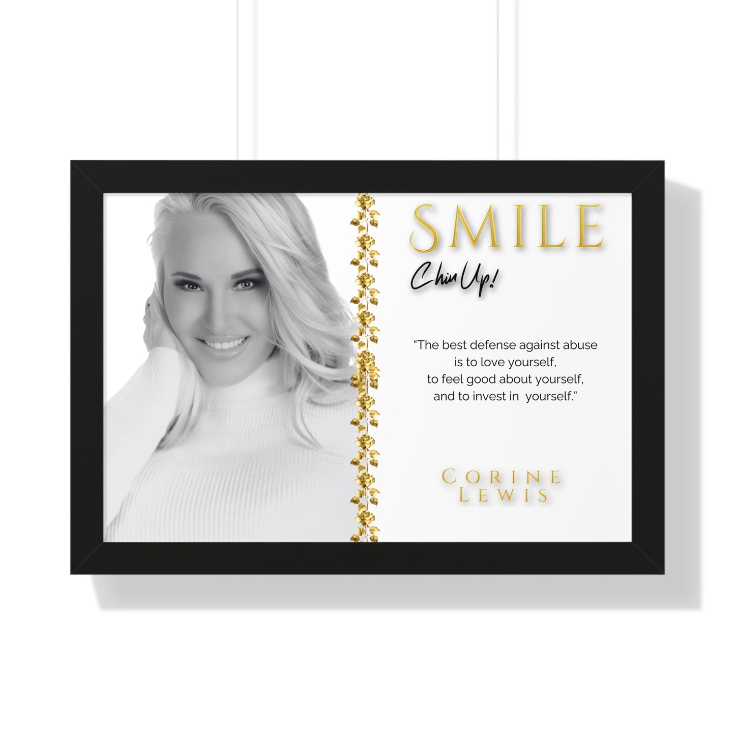 SMILE, Chin Up! Framed Collectors Edition Poster