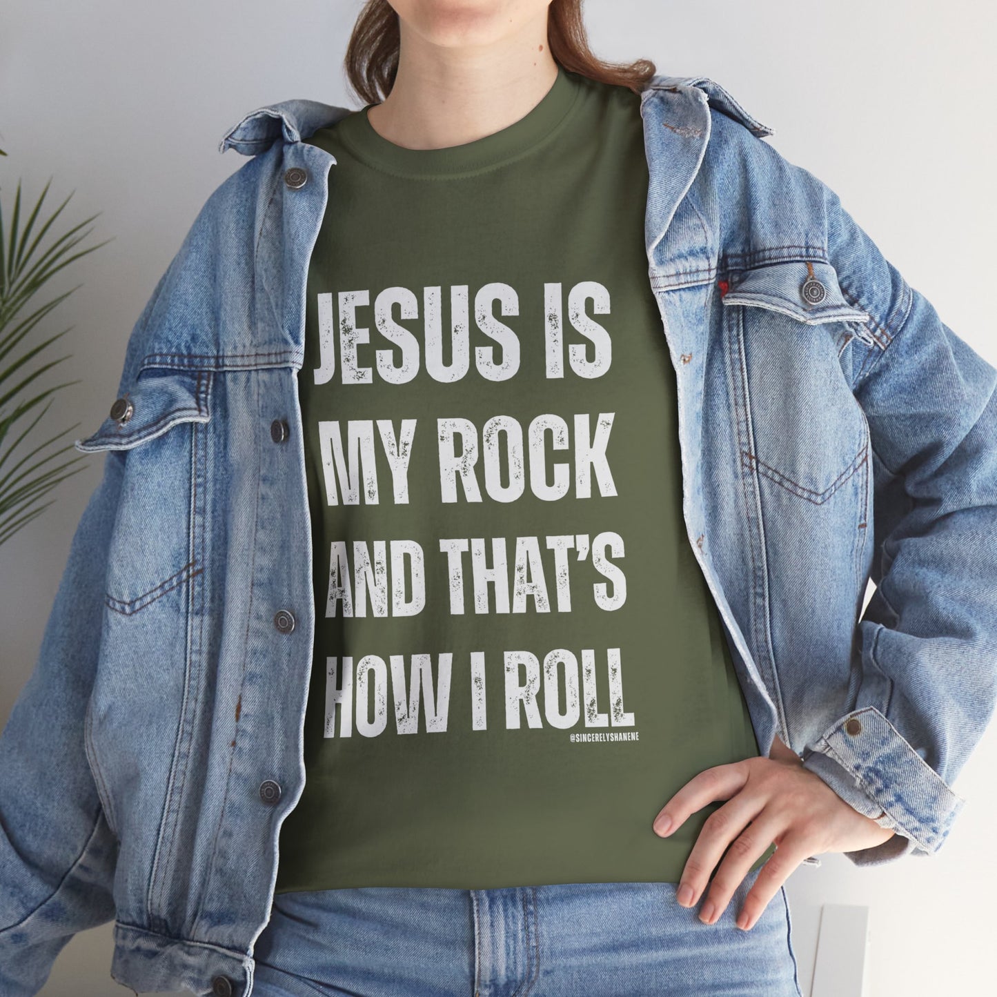 Christian Faith Jesus is My Rock Unisex Tee