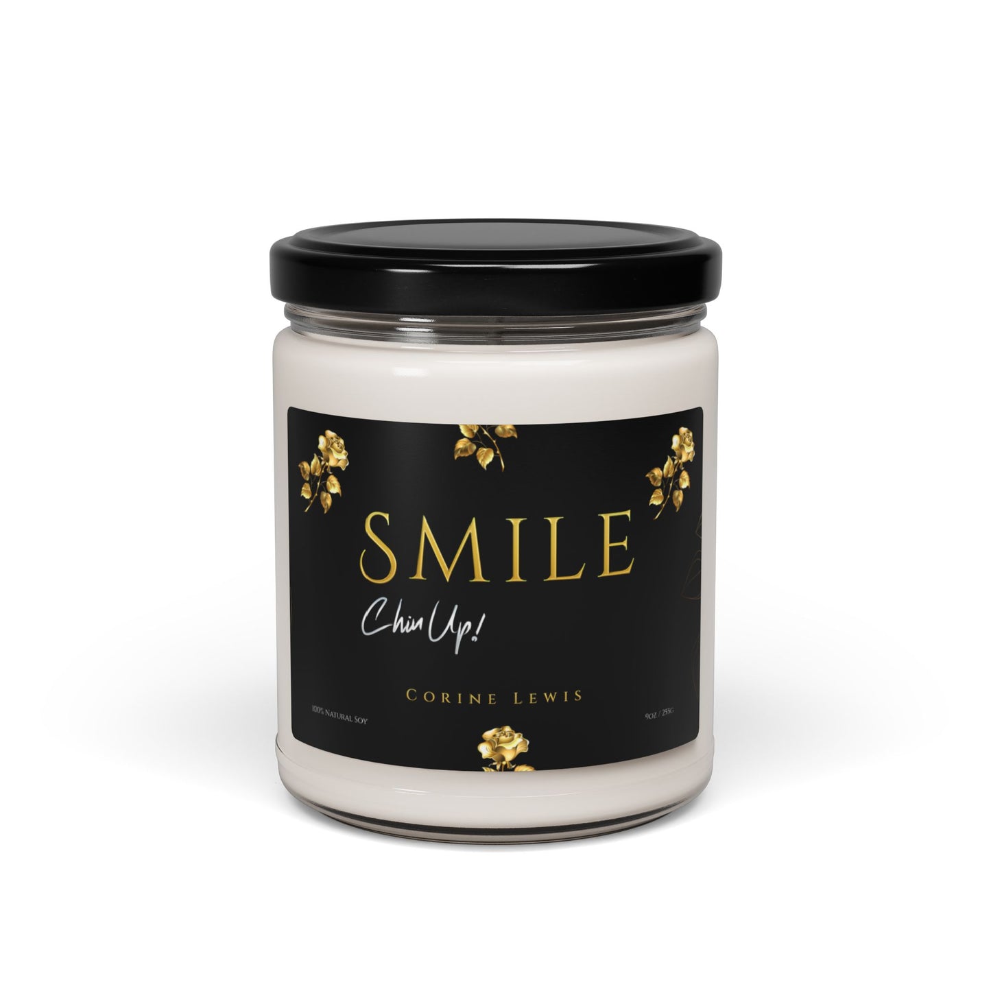 SMILE, Chin Up! Scented Soy Candle, 9oz