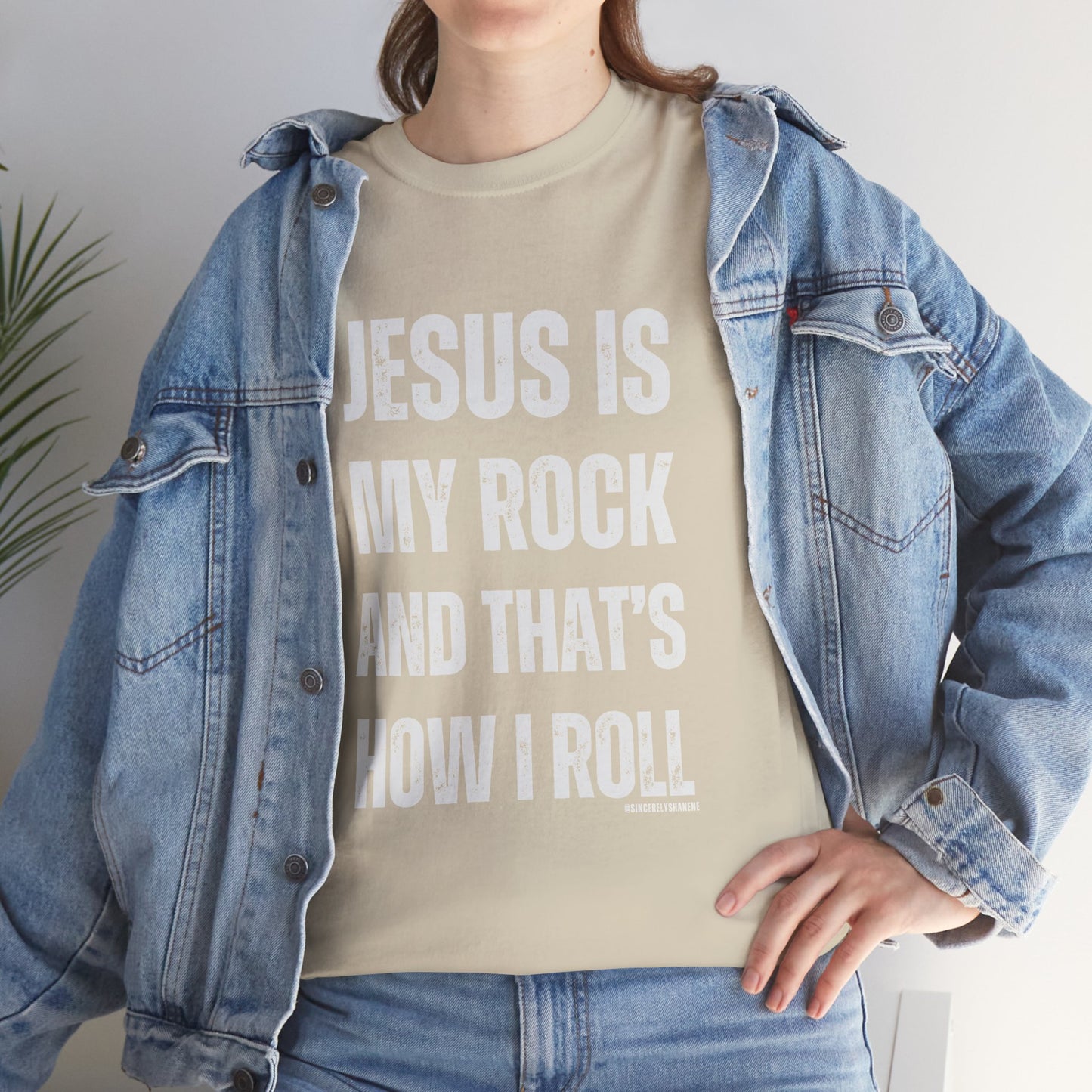 Christian Faith Jesus is My Rock Unisex Tee