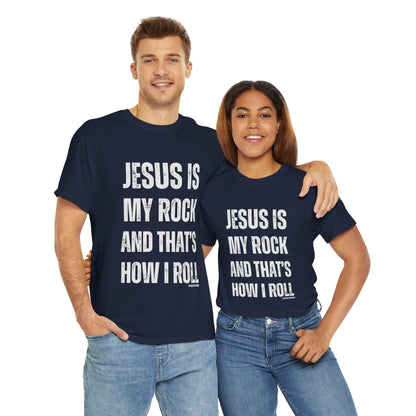 Christian Faith Jesus is My Rock Unisex Tee