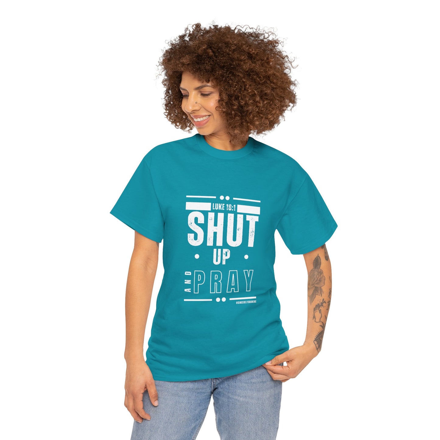 Shut Up and Pray Unisex Tee - Premium Quality and Sustainable Cotton