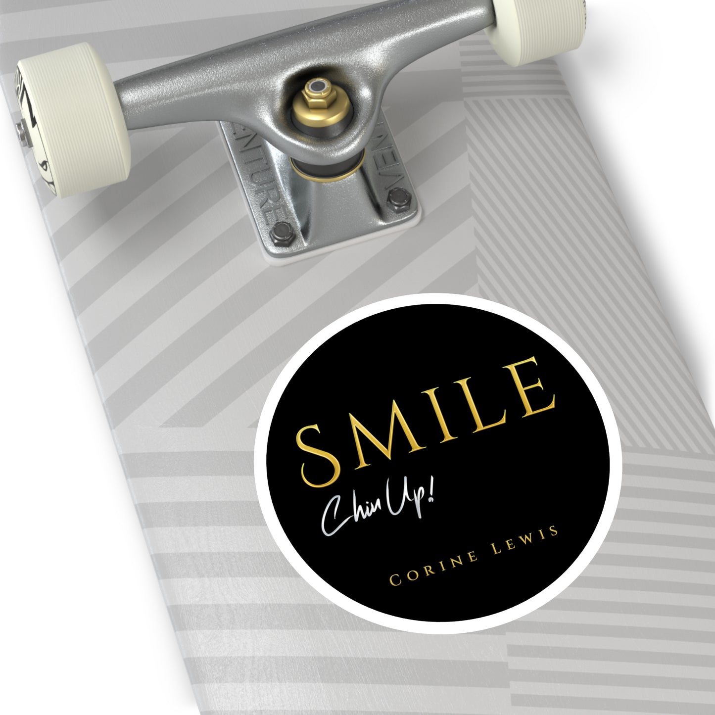 SMILE, Chin Up! Round Stickers, Indoor\Outdoor