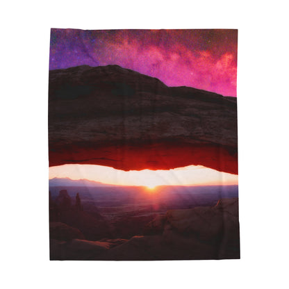 Sunrise Velveteen Plush Blanket