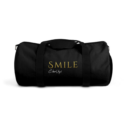 SMILE, Chin Up! Sports Duffel Bag