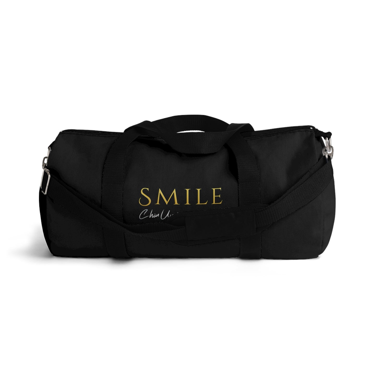 SMILE, Chin Up! Sports Duffel Bag