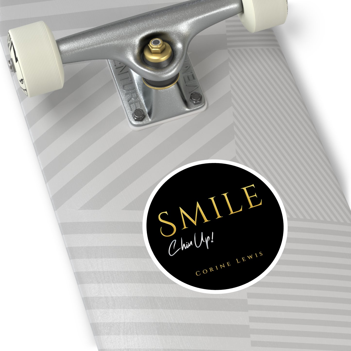 SMILE, Chin Up! Round Stickers, Indoor\Outdoor