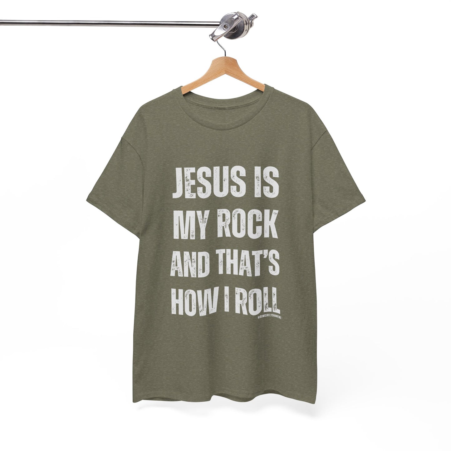 Christian Faith Jesus is My Rock Unisex Tee