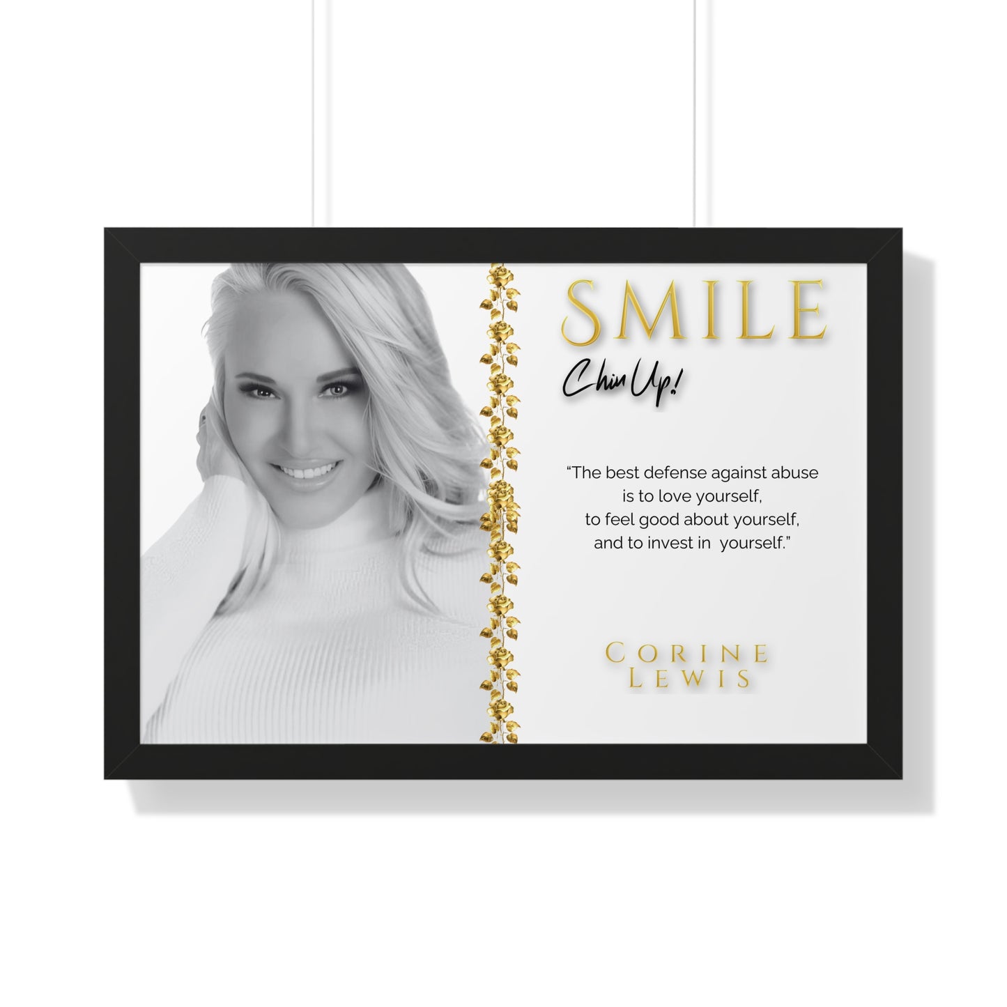 SMILE, Chin Up! Framed Collectors Edition Poster