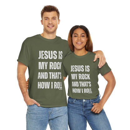 Christian Faith Jesus is My Rock Unisex Tee