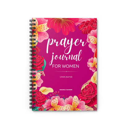 Prayer Journal for Women: Spiral Notebook