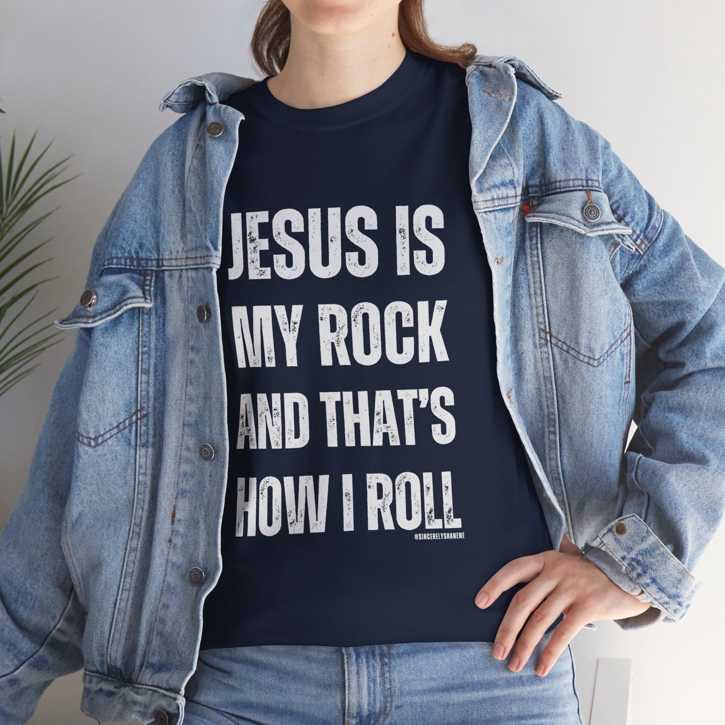 Christian Faith Jesus is My Rock Unisex Tee