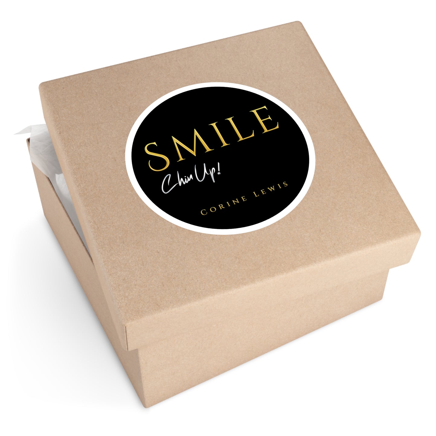 SMILE, Chin Up! Round Stickers, Indoor\Outdoor