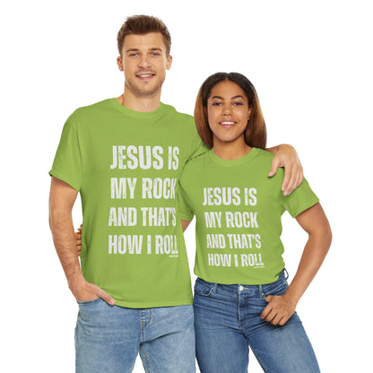 Christian Faith Jesus is My Rock Unisex Tee