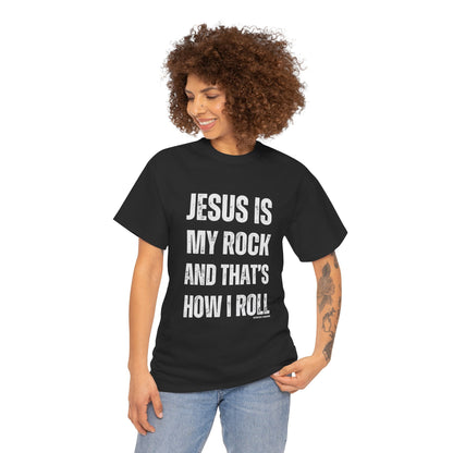 Christian Faith Jesus is My Rock Unisex Tee