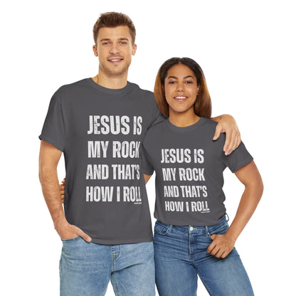 Christian Faith Jesus is My Rock Unisex Tee