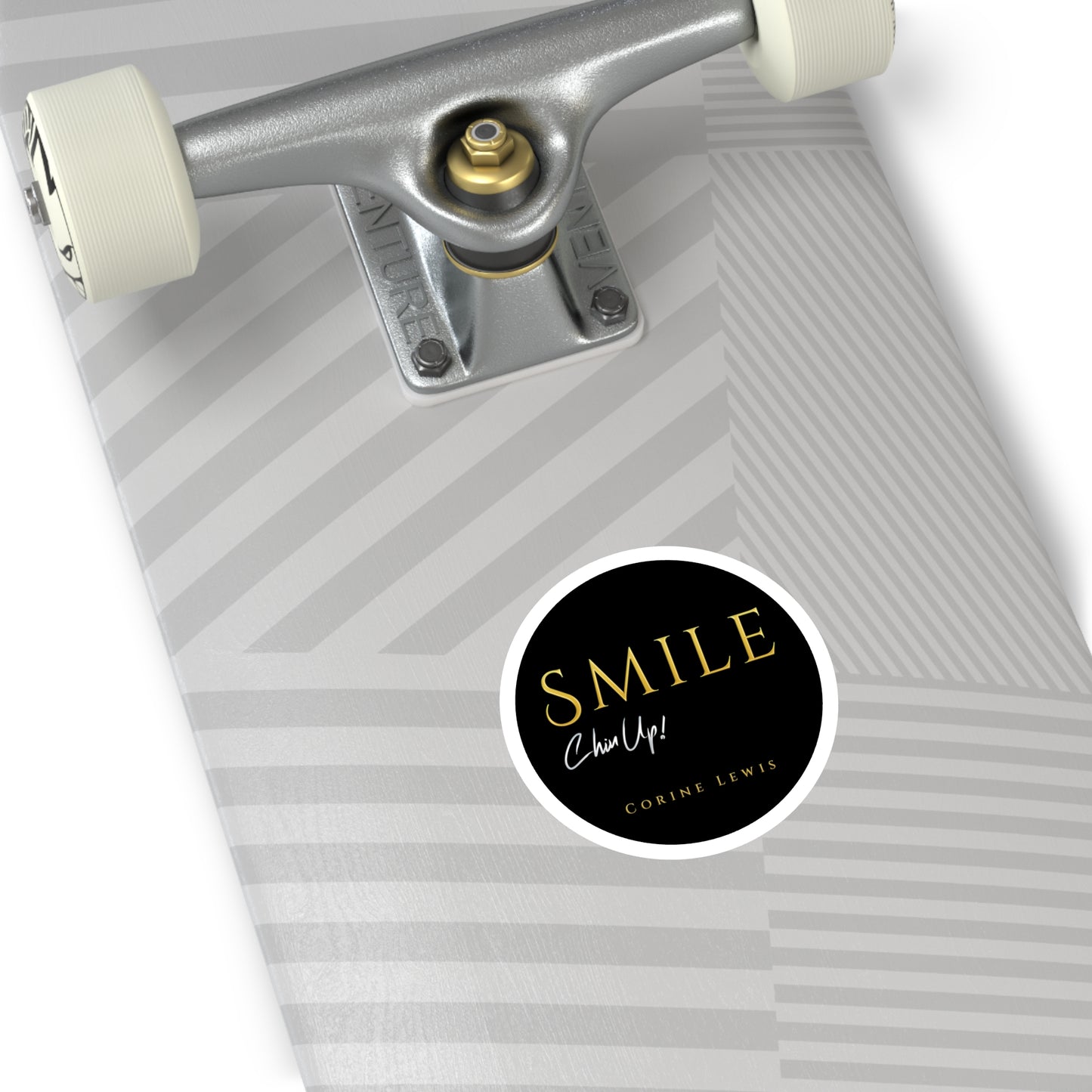 SMILE, Chin Up! Round Stickers, Indoor\Outdoor