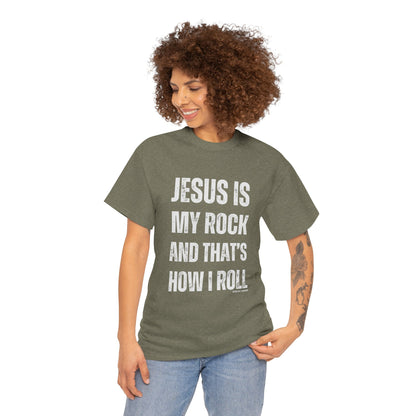 Christian Faith Jesus is My Rock Unisex Tee