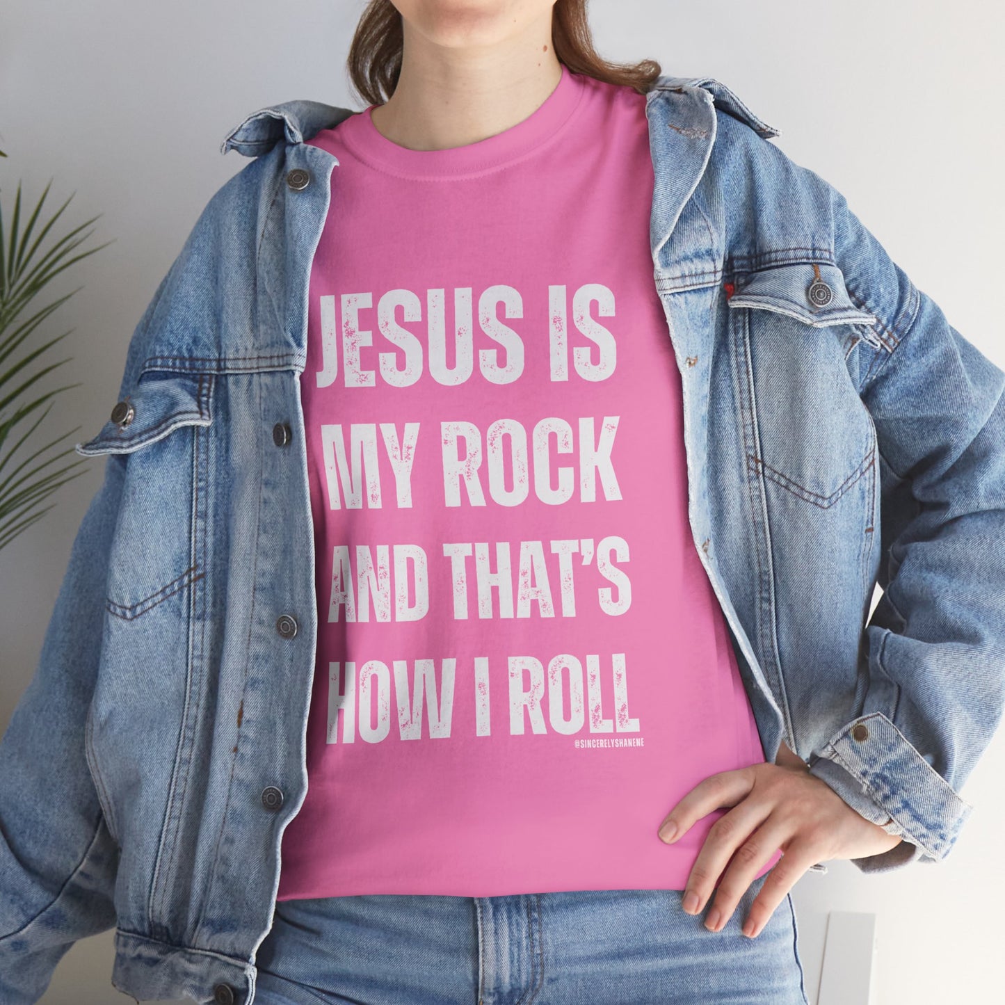 Christian Faith Jesus is My Rock Unisex Tee