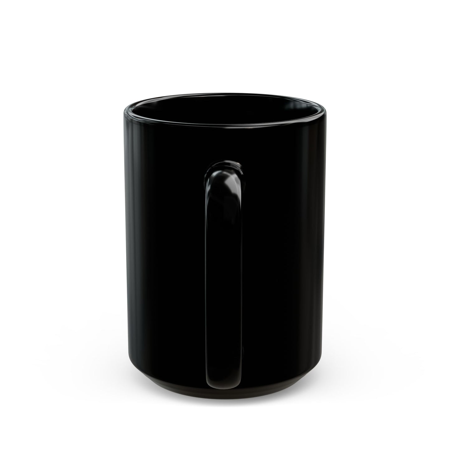 SMILE, Chin Up! Black Mug